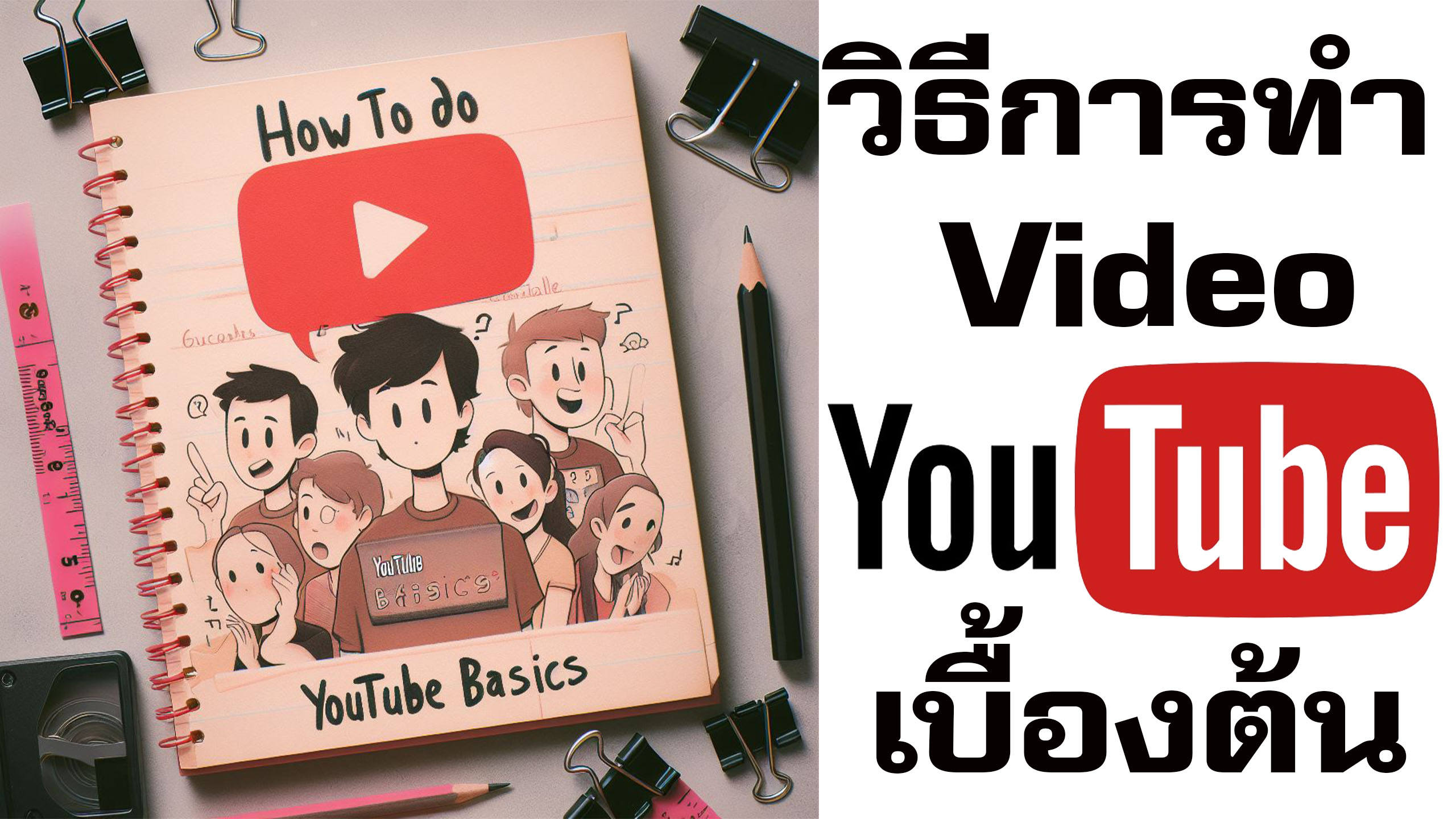 วิธีการทำวีดีโอ Youtube เบื้องต้น